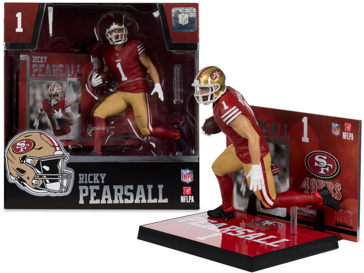 "McFarlane Toys - McFarlane SportsPicks - NFL - Ricky Pearsall (San Francisco 49ers) 7"" Posed Figure - COLLECTIBLES - Multicolor" price history on PriceWatchPro