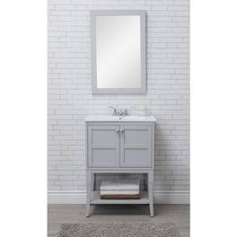 Elegant Kitchen and Bath - 2 Doors Cabinet 24 In. X 18 In. X 34 In. In Grey - Gray