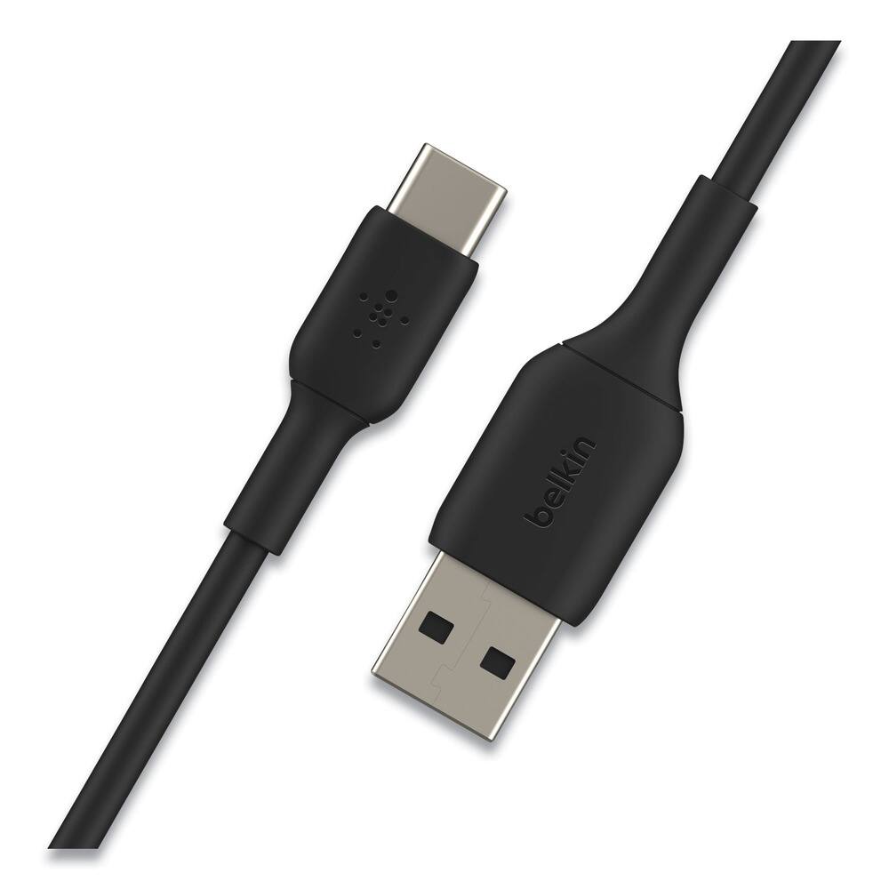 Angle. Belkin - Belkin CAB001BT1MBK 3.3 ft. BOOST CHARGE USB-C to USB-A Cable - Black - Black.