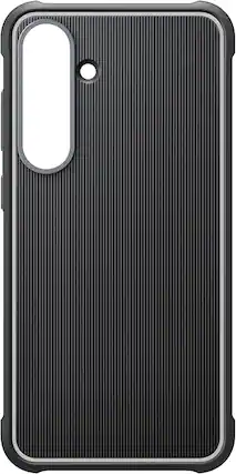 Front. Samsung - Samsung Galaxy S25+ Rugged Phone Case Black - Black.
