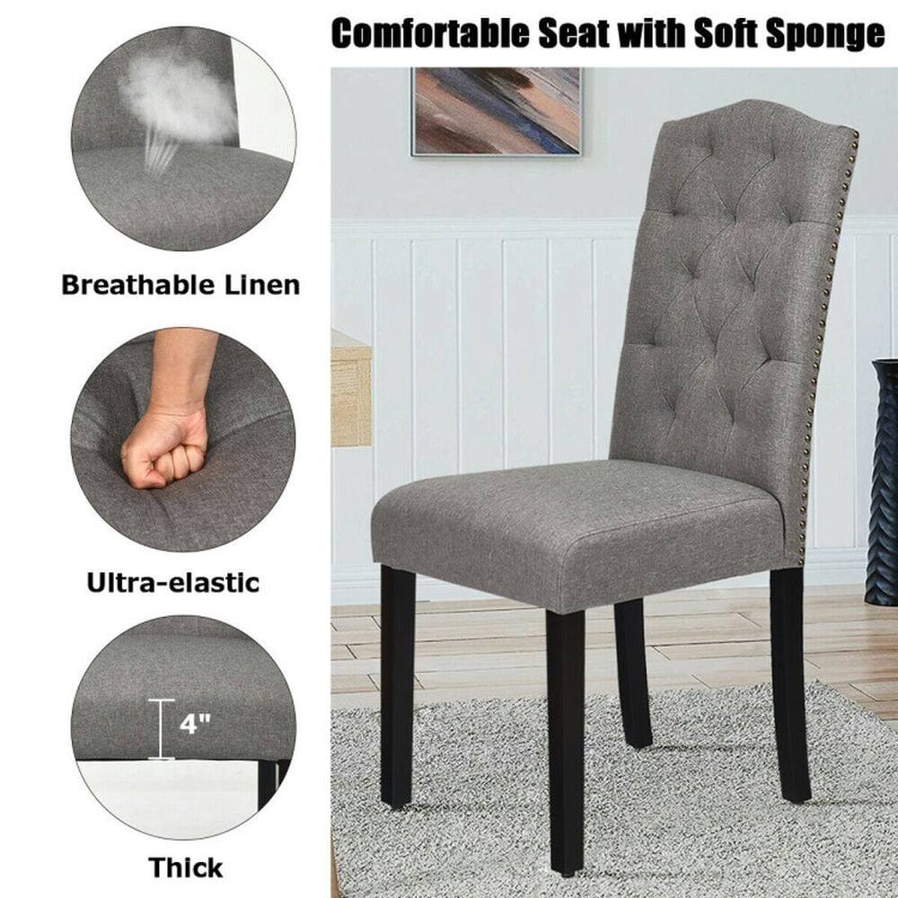 Comfortable Seat with Soft Sponge  
Breathable Linen  
Ultra-elastic  
4" Thick