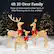4ft 2D Deer Family
Enjoy a 2-dimensional reindeer family of three featuring a buck, doe, and fawn