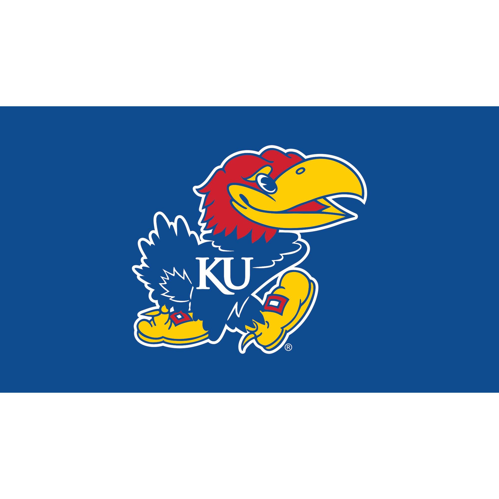 Front. Evergreen Enterprises - Kansas Jayhawks 28" x 16" Turf Mat - Multicolor.