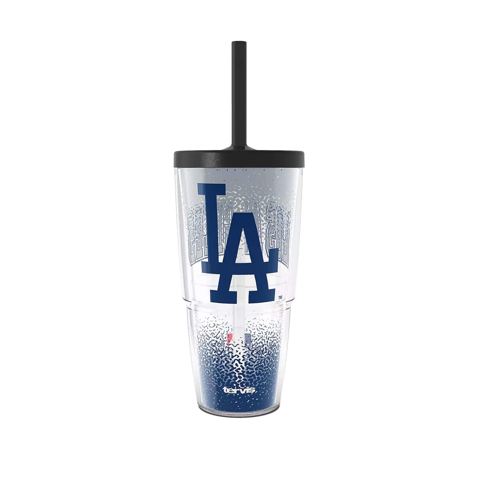 Front. Tervis - Los Angeles Dodgers Defend 24oz. Classic Tumbler With Straw Lid - Multicolor.