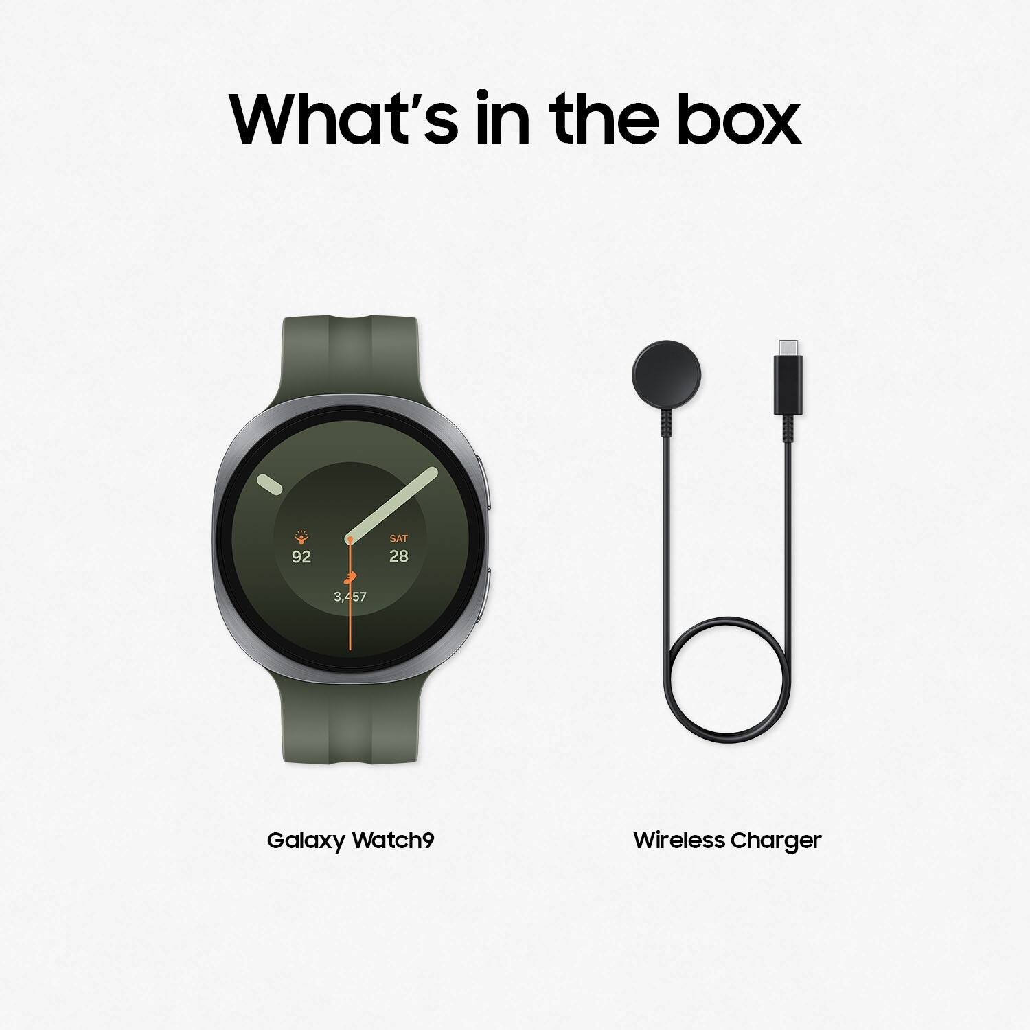 What's in the box

92 SAT 28 3,457

Galaxy Watch9 Wireless Charger
