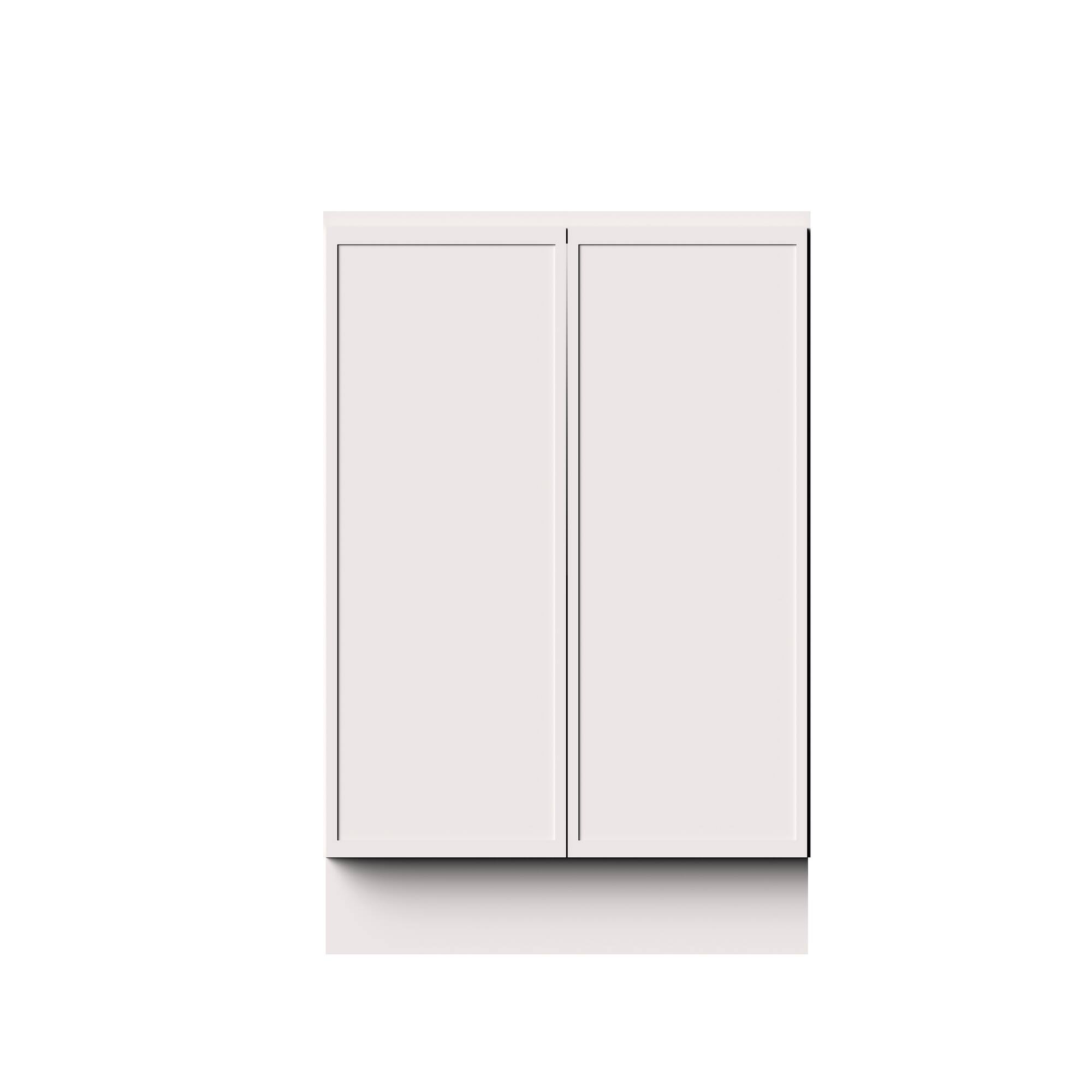 Alt View 1. Boyel Living - 36-in W x 34.5-in H x 24-in D Slim Shaker RTA Kitchen Full Height Door Base Cabinet with Soft-Close - Snow White.