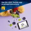 Use the LEGO Builder app or printed instructions to build your LEGO creations.