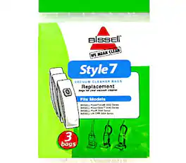 Bissell - 32120 Upright Vacuum Bags – Type 7 Paper Replacement Bag (3 Pack)