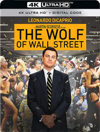 Front. The Wolf of Wall Street - 4K Blu-Ray.