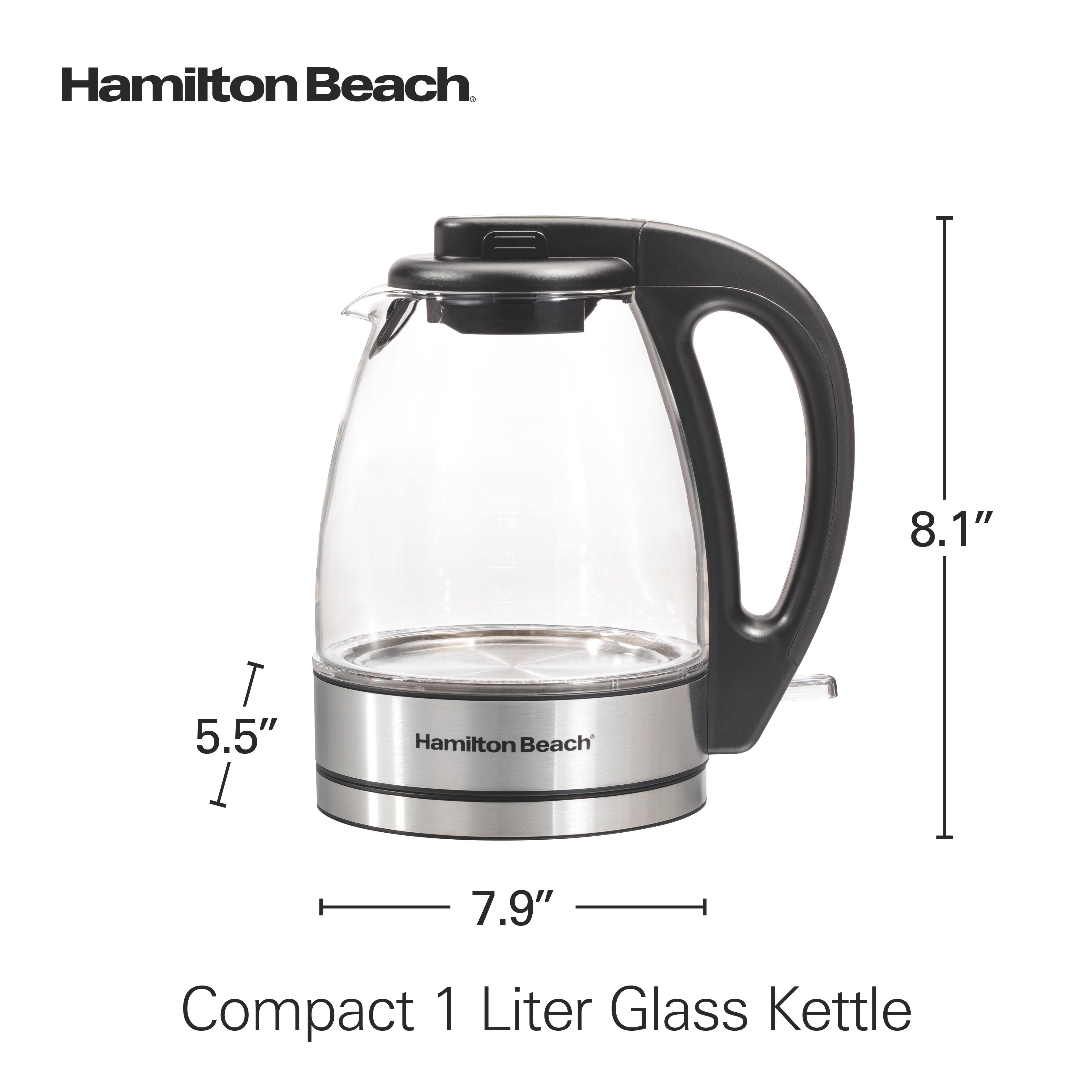 Hamilton Beach

Compact 1 Liter Glass Kettle

8.1"  
5.5"  
7.9"