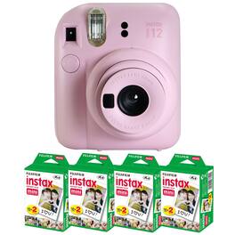 Fujifilm - INSTAX MINI 12 Instant Film Camera (Blossom 4x Mini Instax Film - Pink