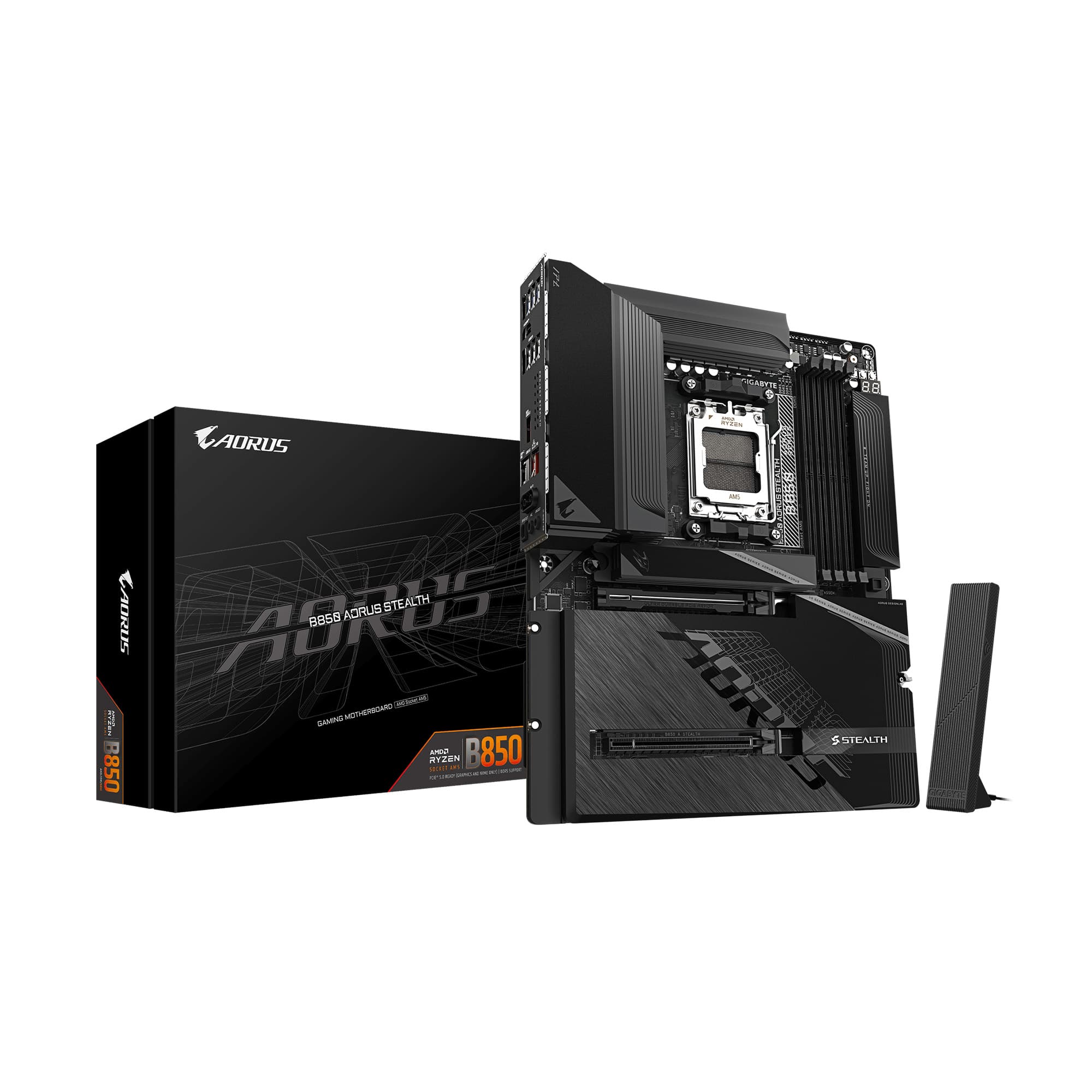 GIGABYTE - B850 AORUS STEALTH AMD AM5 ATX Motherboard - Black price history on PriceWatchPro