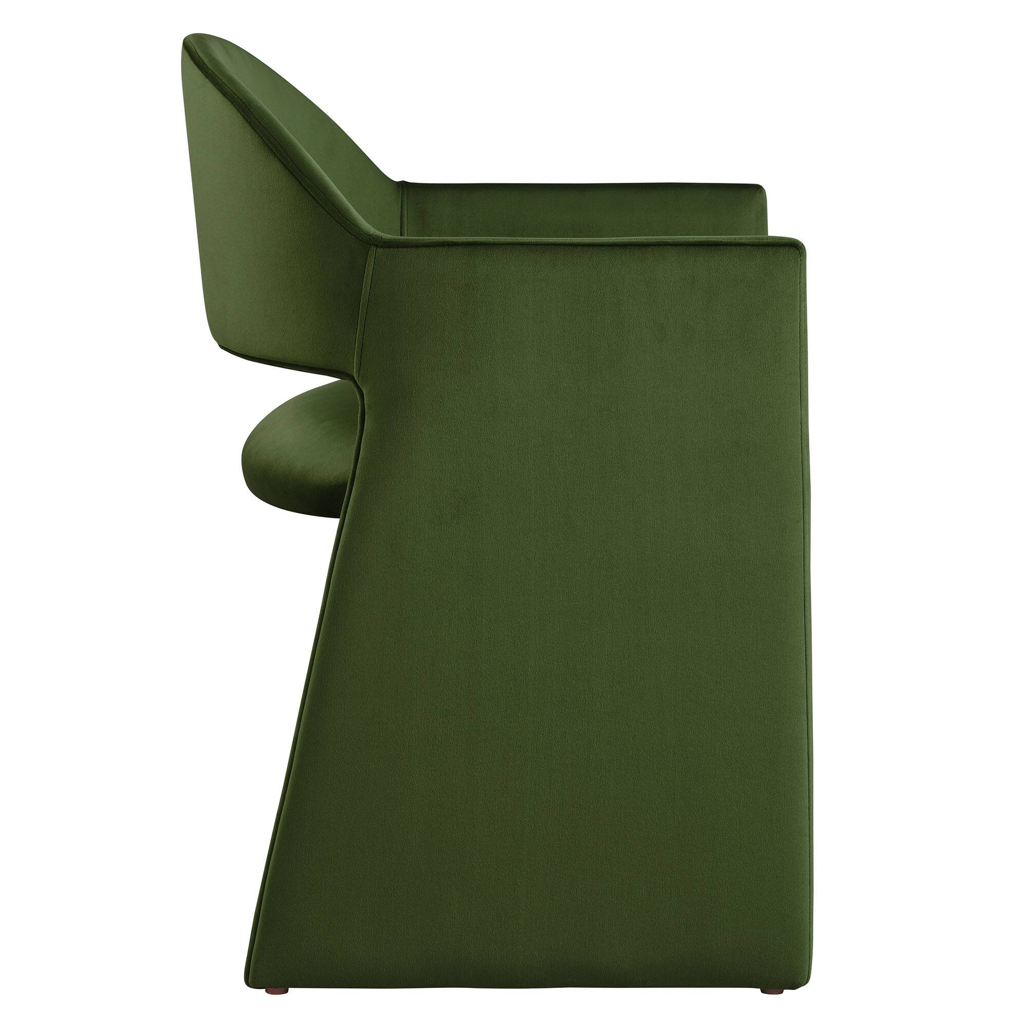 Alt View 2. Modway - Talia Dining Armchair - Moss Green.