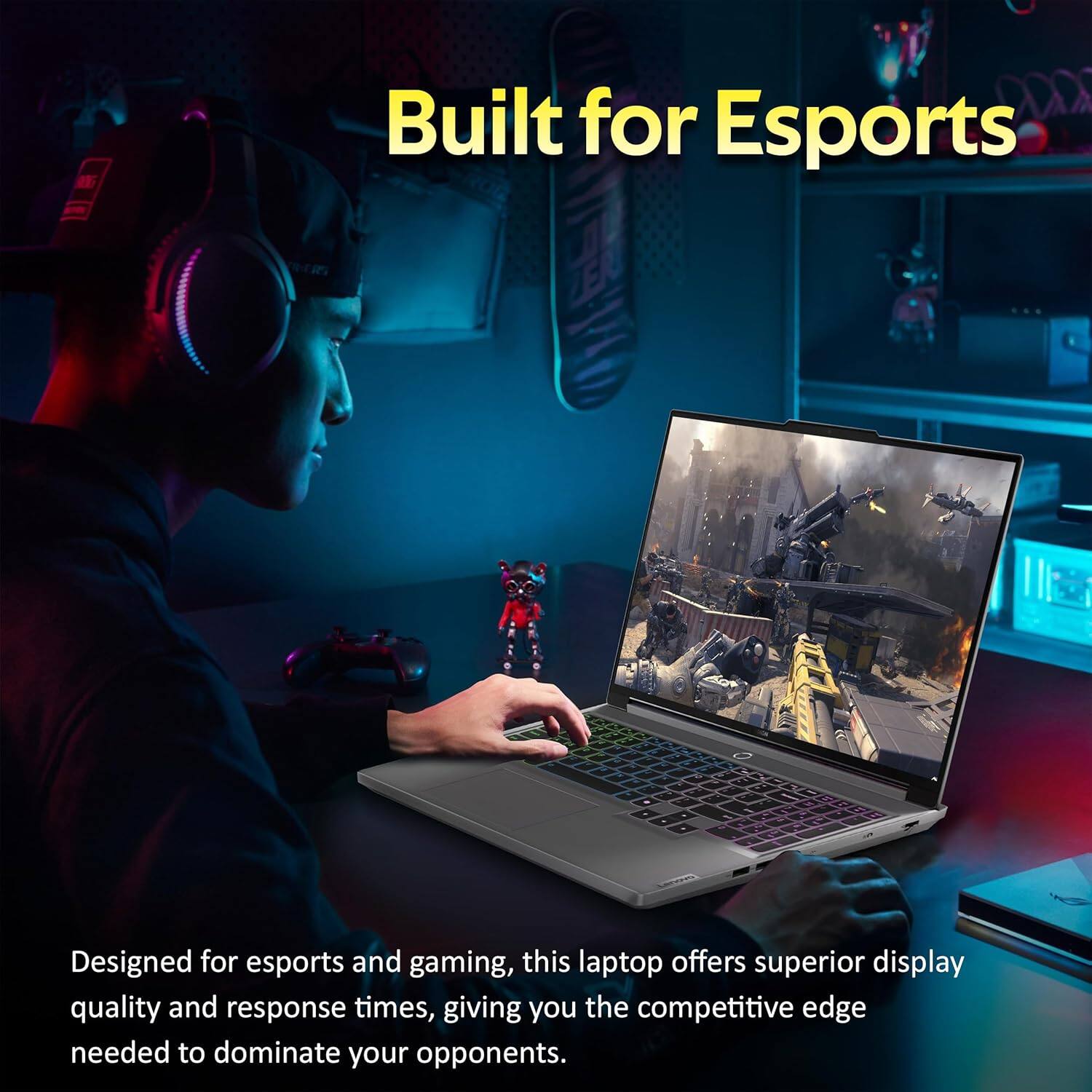 Built for Esports

Designed for esports and gaming, this laptop offers superior display quality and response times, giving you the competitive edge needed to dominate your opponents.