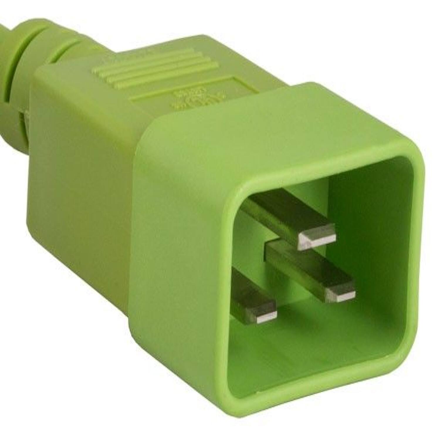 Left. Sanoxy - SANOXY Cables and Adapters; 3ft 14 AWG 15A 250V Power Cord (IEC320 C20 to IEC320 C13), Green - Green.