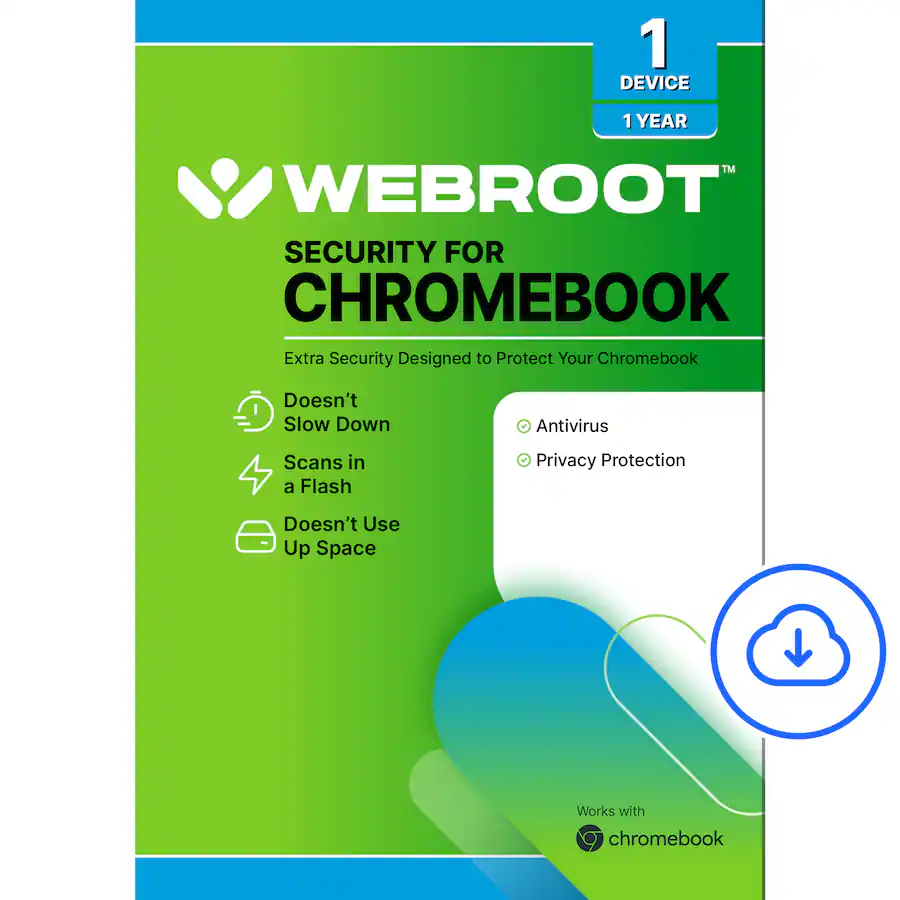 Webroot Security for Chromebook Antivirus (1 Device) (1 Year