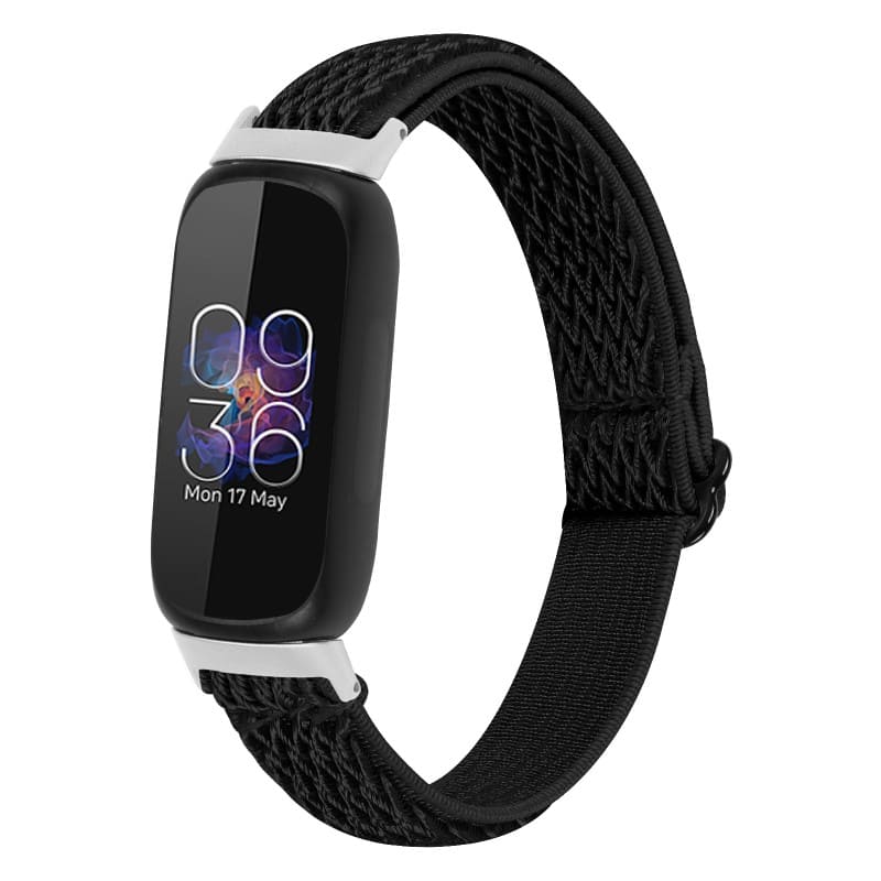 StrapsCo - Comfort Stretch Band Elastic Nylon Watch Strap For Fitbit Inspire 3 - Black price history on PriceWatchPro