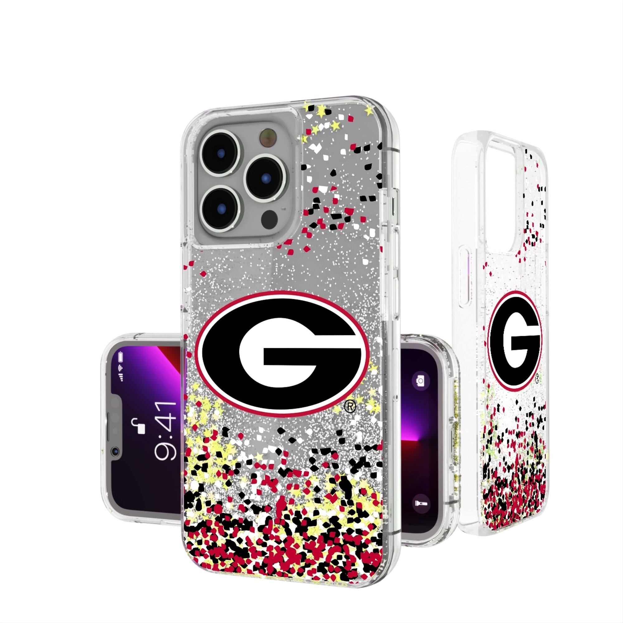 Keyscaper - NCAA - Georgia Bulldogs iPhone Glitter Confetti Design Case - 16 - Multicolor price history on PriceWatchPro