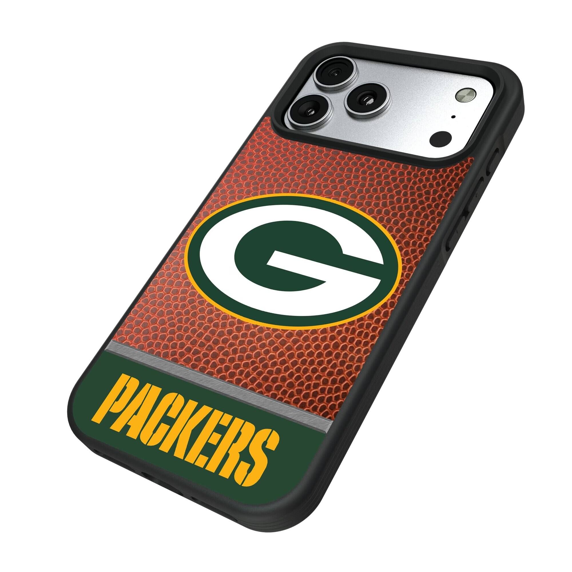 Alt View 1. Keyscaper - Green Bay Packers Bump Case with 8.2ft Drop Protection - 16 - Multicolor.