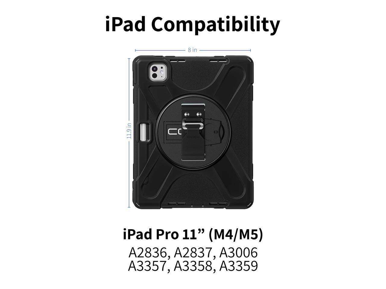 iPad Compatibility

iPad Pro 11" (M4/M5)

A2836, A2837, A3006, A3357, A3358, A3359