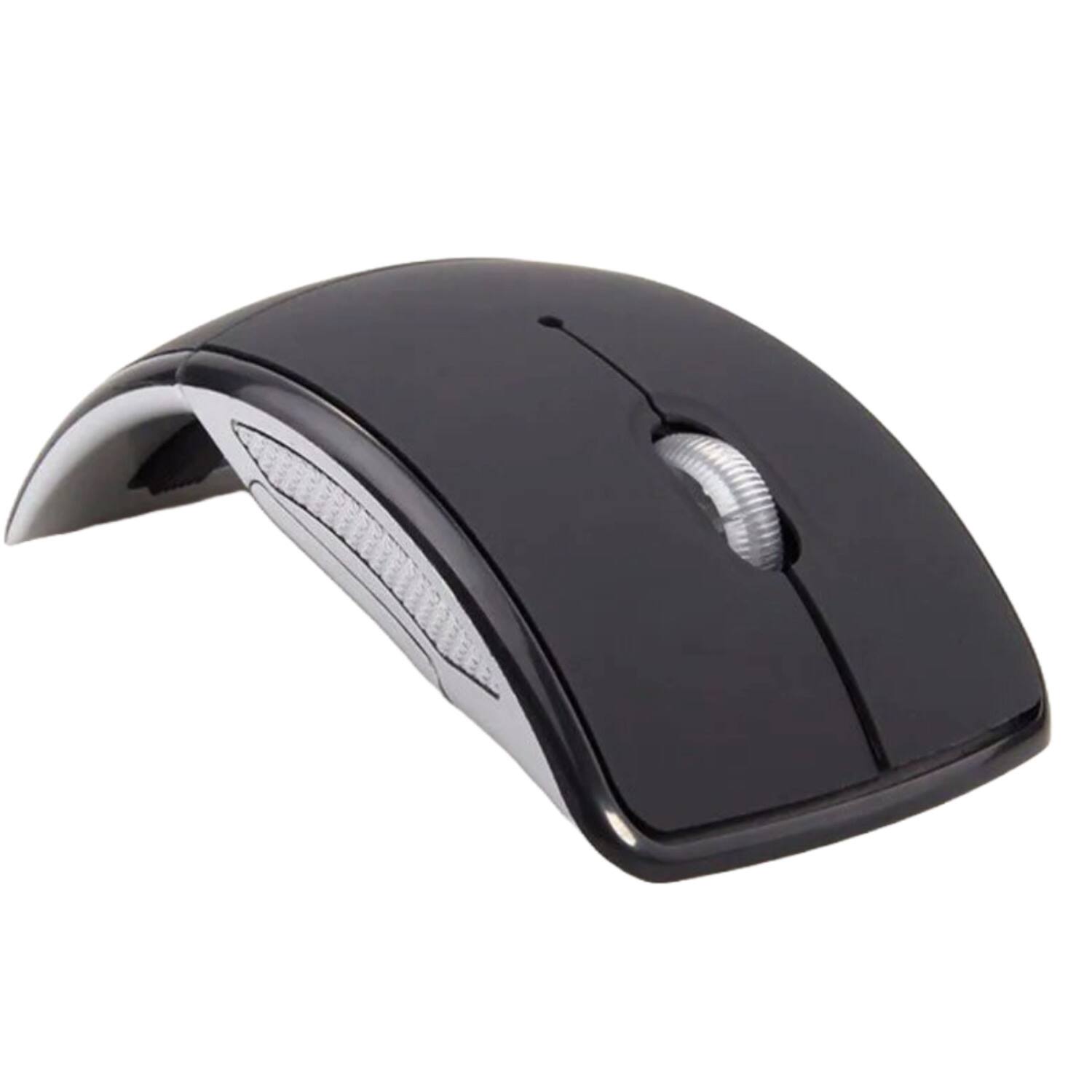Angle. Sanoxy - Sanoxy Wireless Foldable Arc Optical Mouse with USB Receiver (Black) - Black.