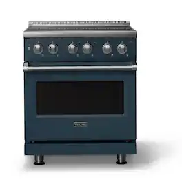 Viking - 30"W. Pro5S 4.7 Cu. Ft. Freestanding 4 Element Electric Convection Range - Squall