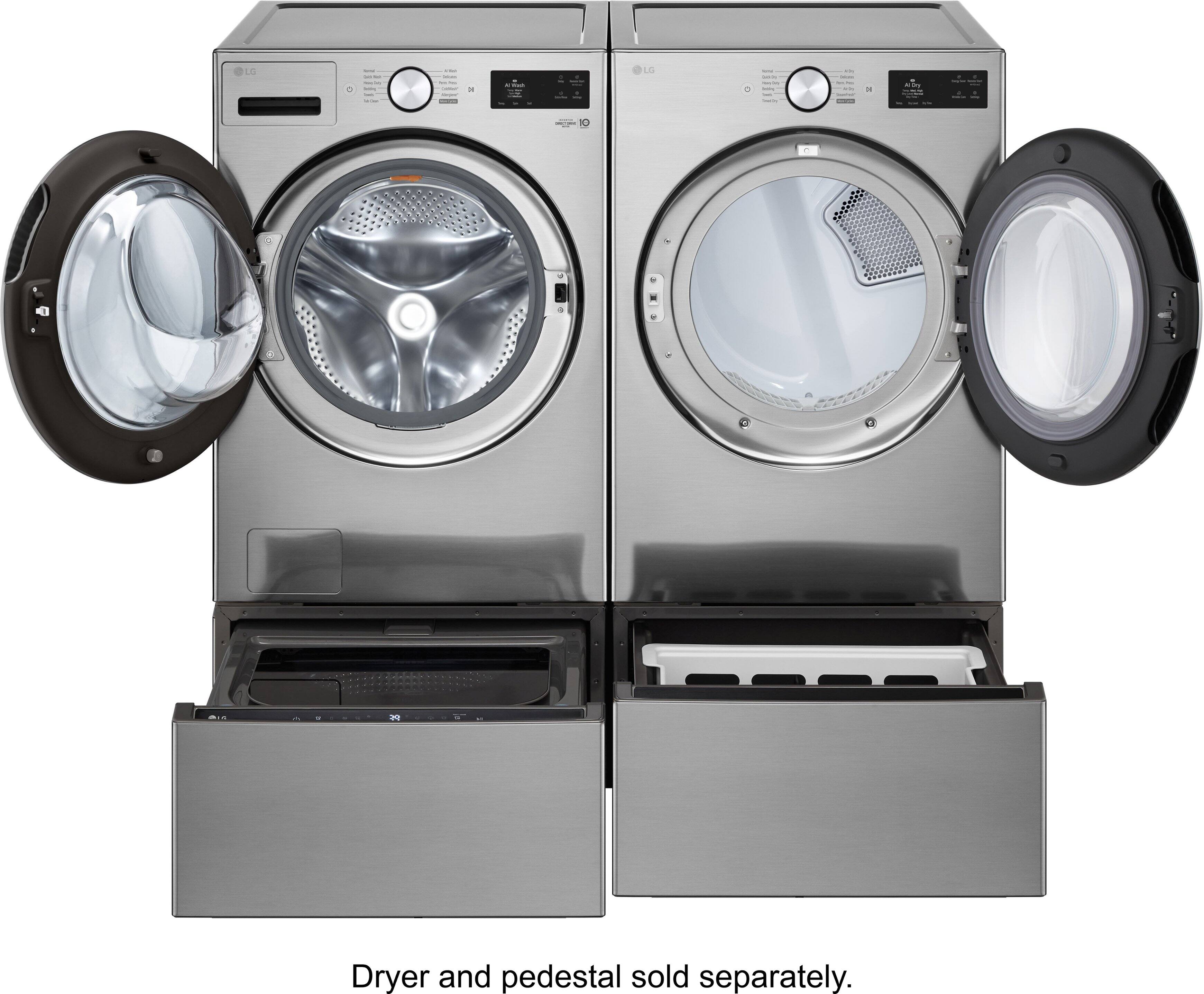 Dryer and pedestal sold separately.