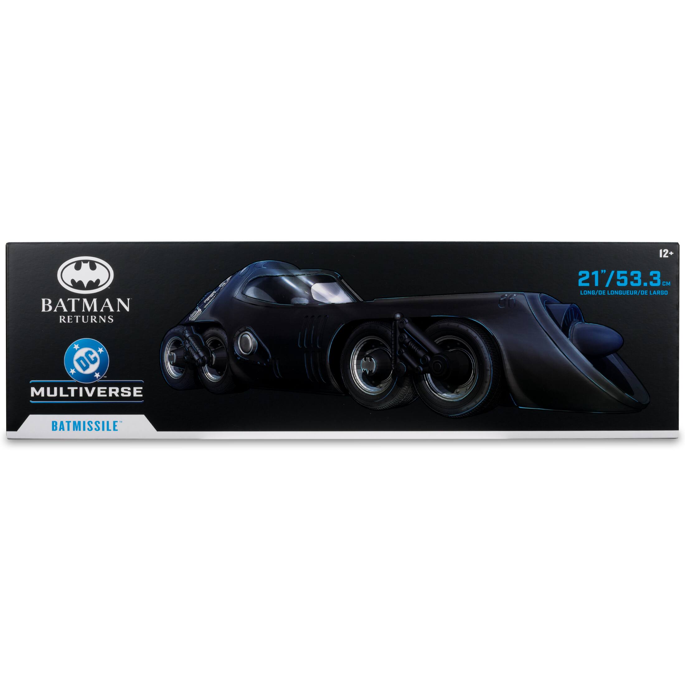 BATMAN RETURNS  
12+  
21"/53.3 CM  
LONG./OE LONGUEUR/DE LARGO  
DC MULTIVERSE  
BATMISSILE