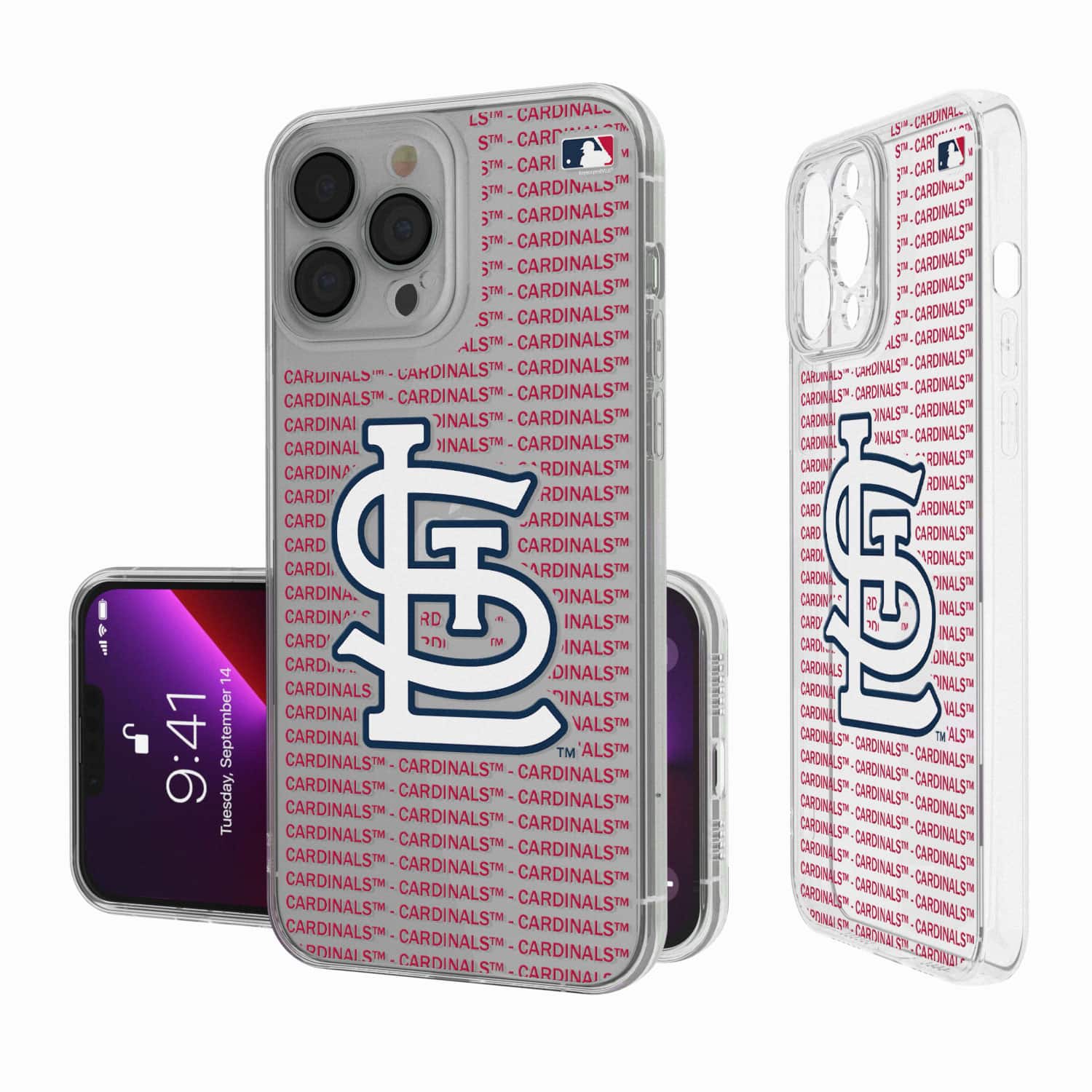 Keyscaper - MLB - St. Louis Cardinals - Text Backdrop Clear iPhone Case - 14 Pro Max - Multicolor price history on PriceWatchPro