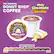 The Original Donut Shop White Chocolate + Vanilla Coffee is a medium roast coffee with artificially flavored chocolate and vanilla. It is available in a Keurig format, making it easy to prepare and enjoy. The packaging features a purple background with a white donut and a white cup of coffee, emphasizing the flavors of the coffee.