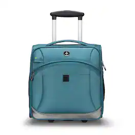 Swissdigital Design - Swissdigital SD-4000T Basel 14” Underseat Luggage with USB Port - Teal Blue