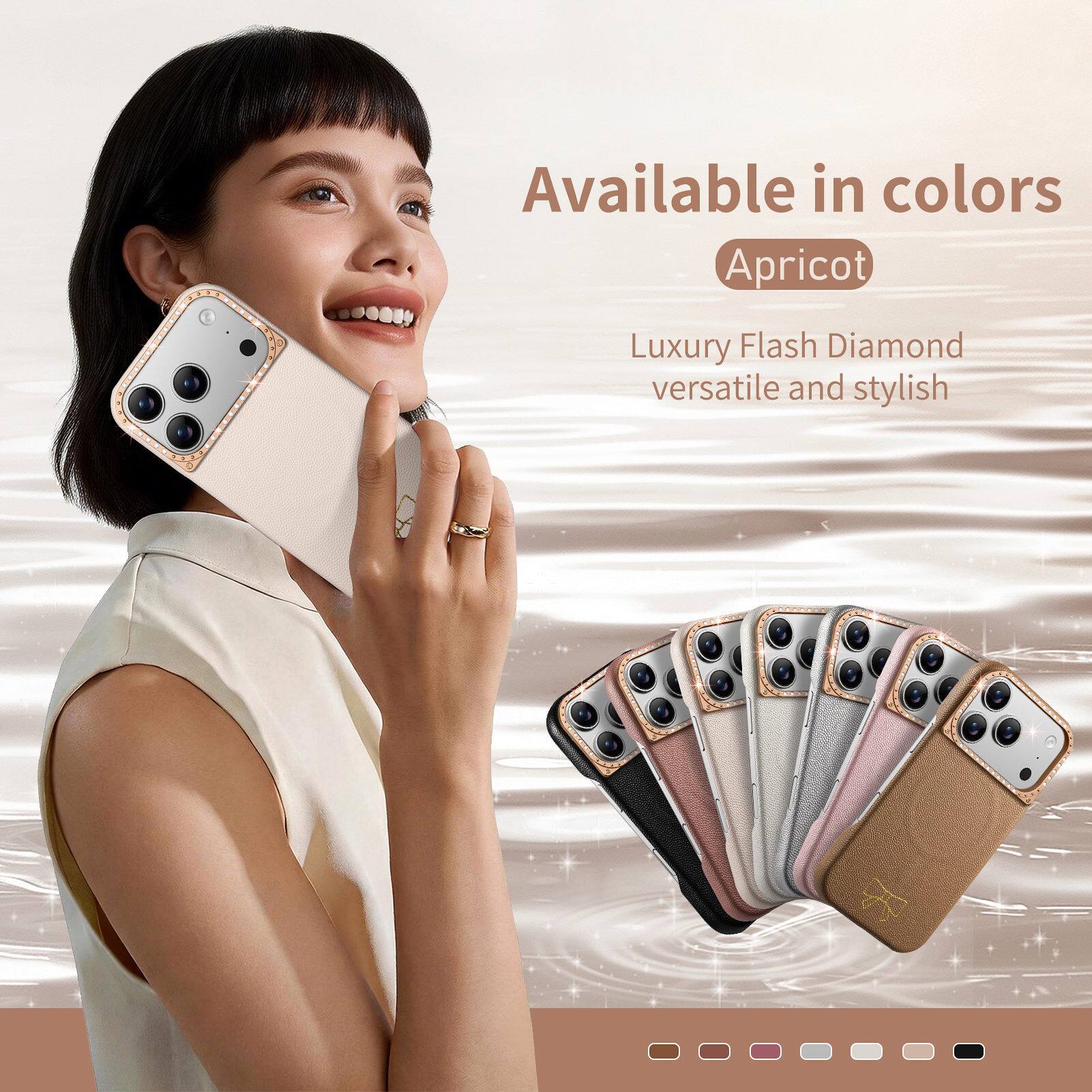 Available in colors Apricot  
Luxury Flash Diamond versatile and stylish
