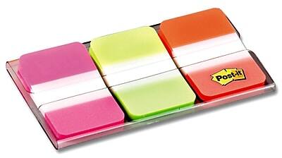 Alt View 2. Post-it -  Tabs, 1" Wide, Assorted Colors, 66 Tabs/Pack  - Assorted.