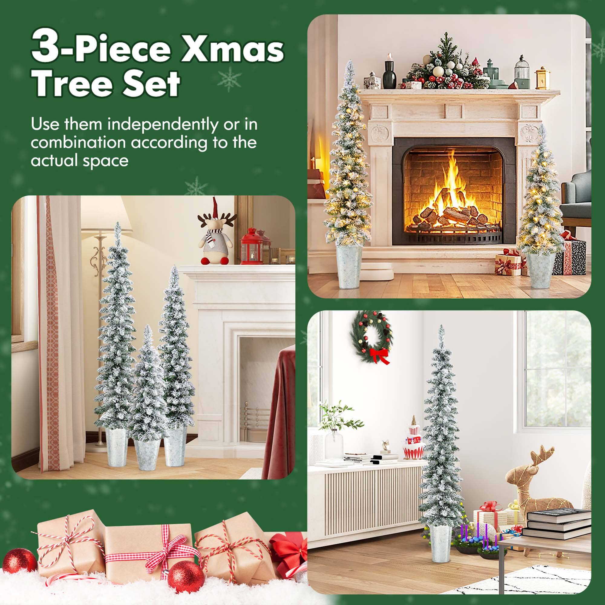 3-Piece Xmas Tree Set

Use them independently or in combination according to the actual space