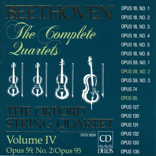Orford String Quartet - Complete Quartets 4  - COMPACT DISCS