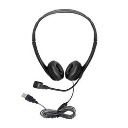 HamiltonBuhl - WorkSmart Personal Headset - USB with Steel-Reinforced Gooseneck Microphone, Leatherette Ear Cushions