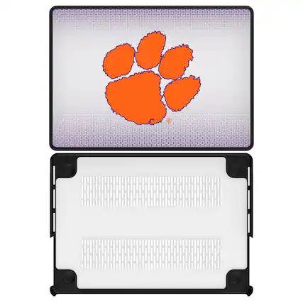 Front. Keyscaper - Clemson Tigers Linen MacBook Case - Pro 13 in - Multicolor.