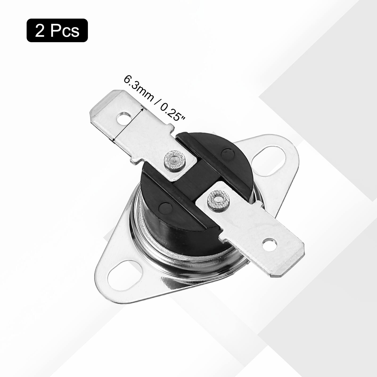 2 Pcs 6.3mm / 0.25"