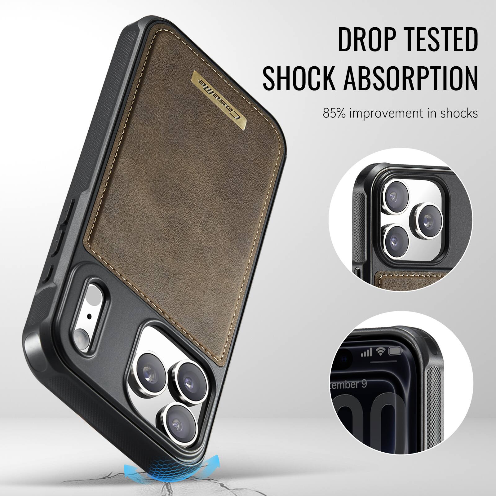 DROP TESTED SHOCK ABSORPTION  
85% improvement in shocks