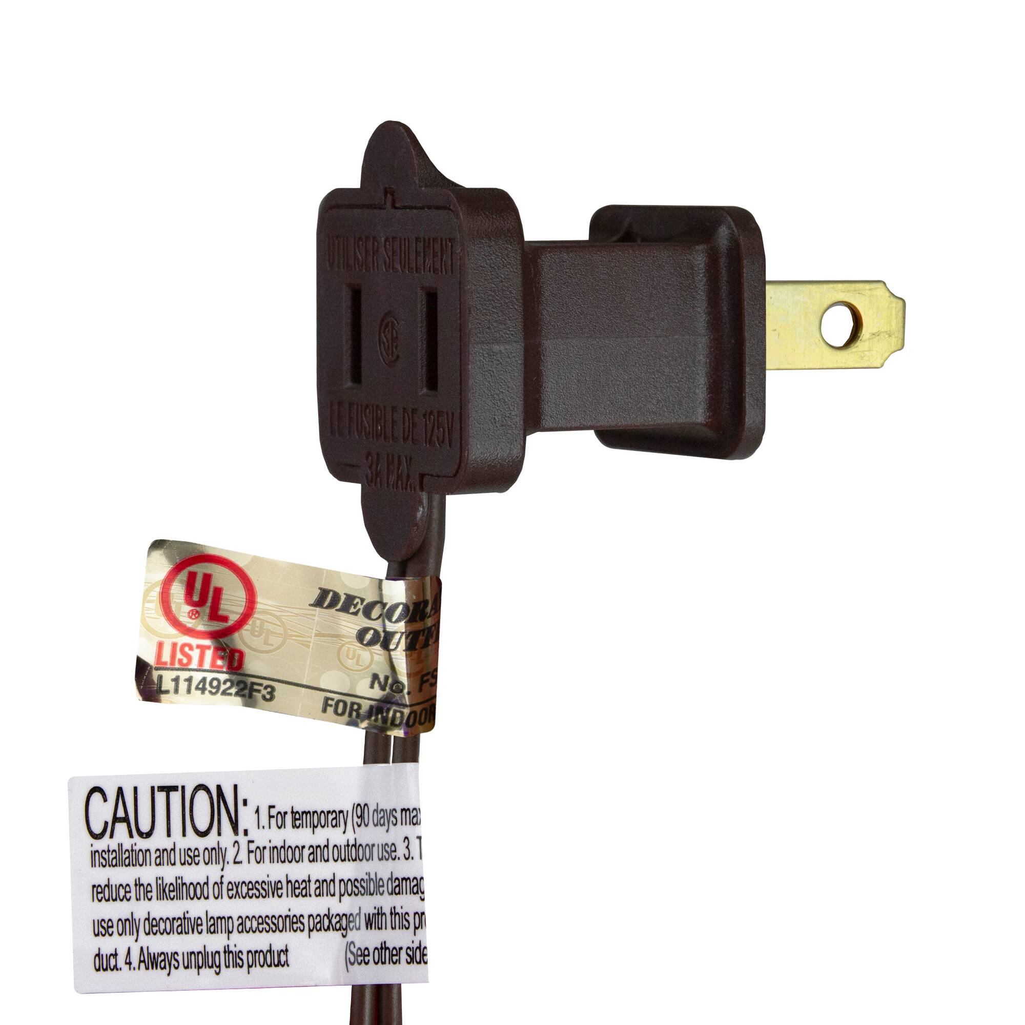 **UL LISTED**  
L114922F3  
DECOR OUTDOOR  
FOR INDOOR AND OUTDOOR  

**CAUTION:**  
1. For temporary (90 days max) installation and use only.  
2. For indoor and outdoor use.  
3. To reduce the likelihood of excessive heat and possible damage, use only decorative lamp accessories packaged with this product.  
4. Always unplug this product. (See other side)  

**UTILISER SEULEMENT**  
LE FUSIBLE DE 125V  
3A MAX.