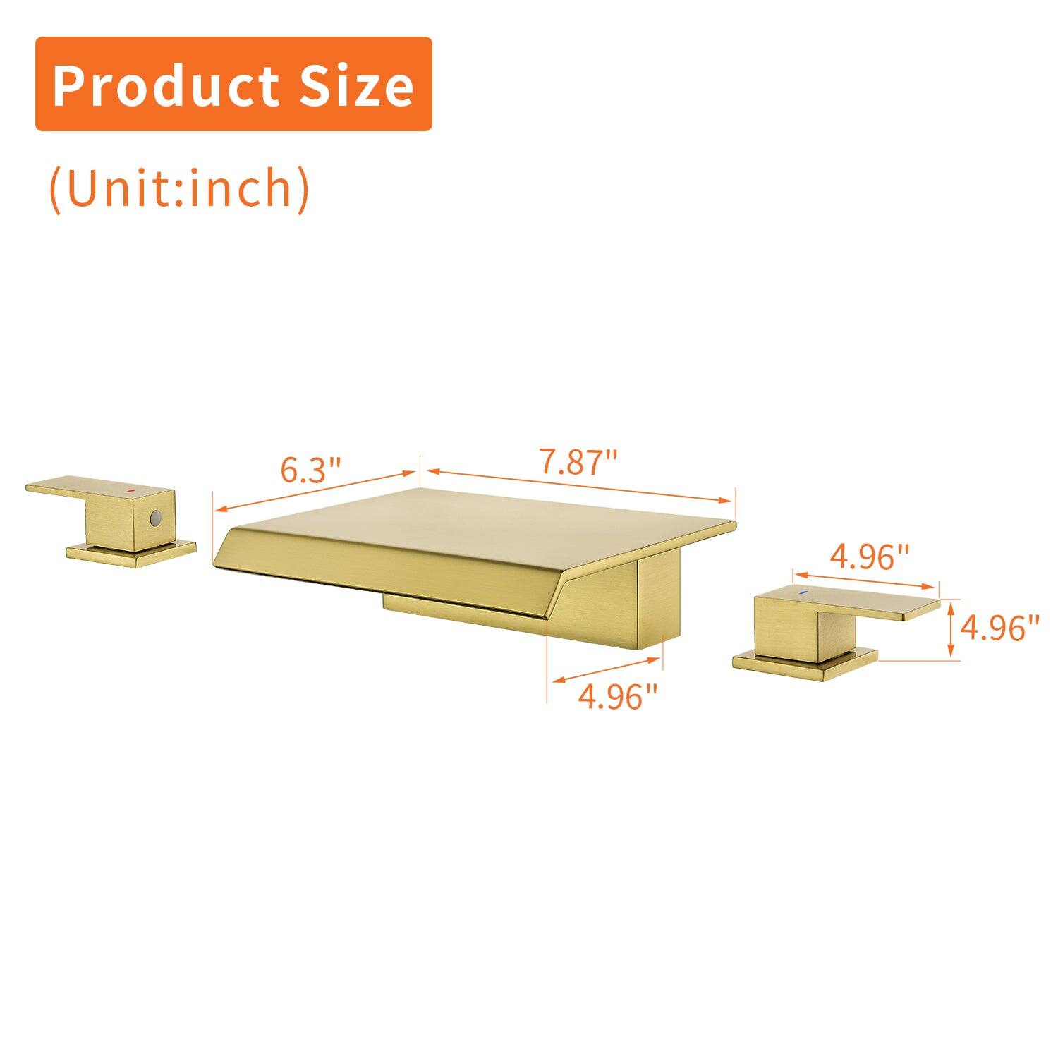 Product Size (Unit: inch)  
6.3" x 7.87" x 4.96" x 4.96" x 4.96"