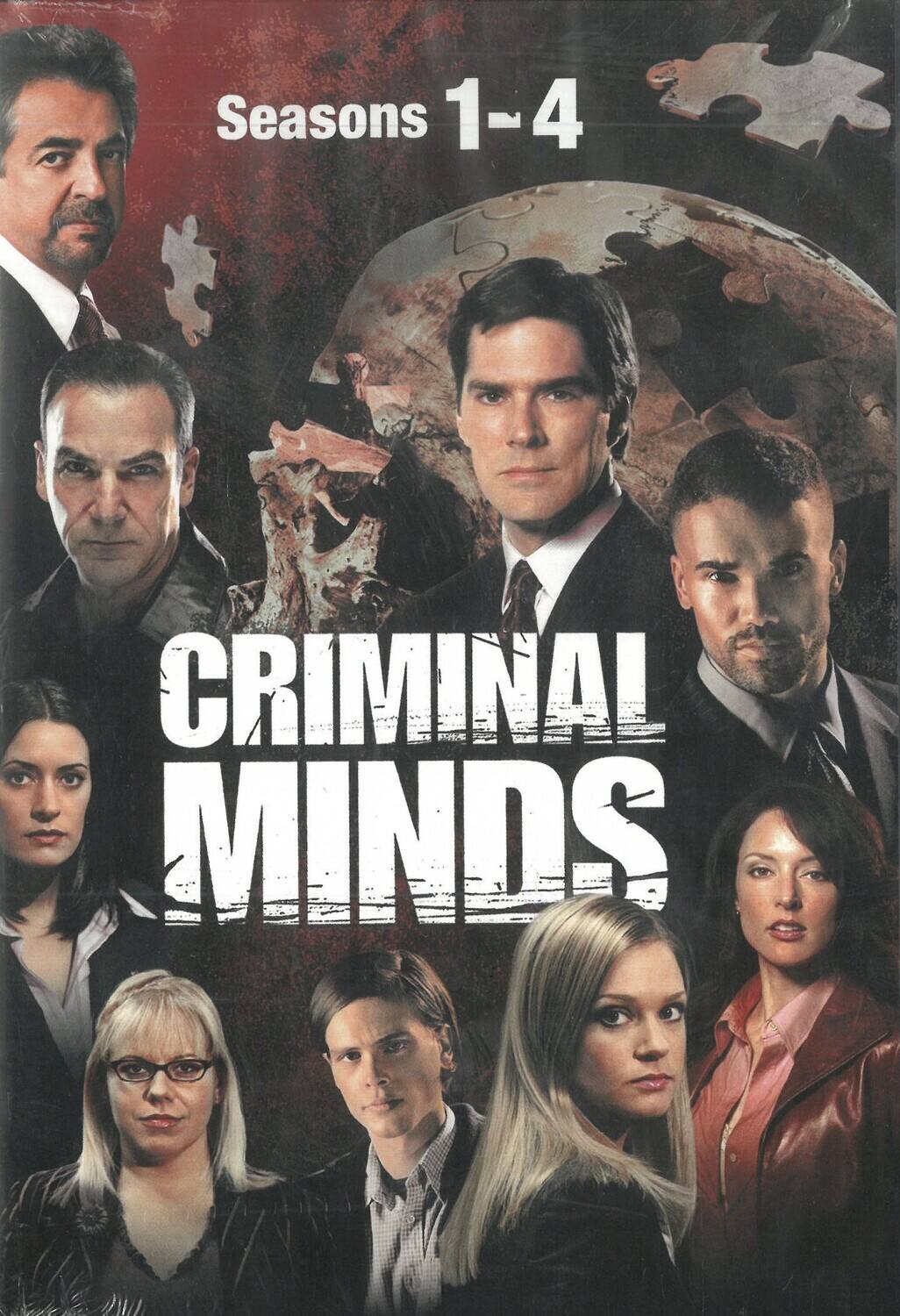 Front. Criminal Minds: Seasons 1-4   - DVD.