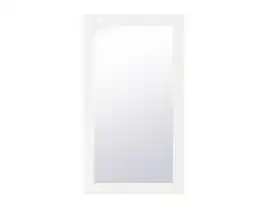 Elegant Decor - Aqua rectangle vanity mirror 18 inch - White