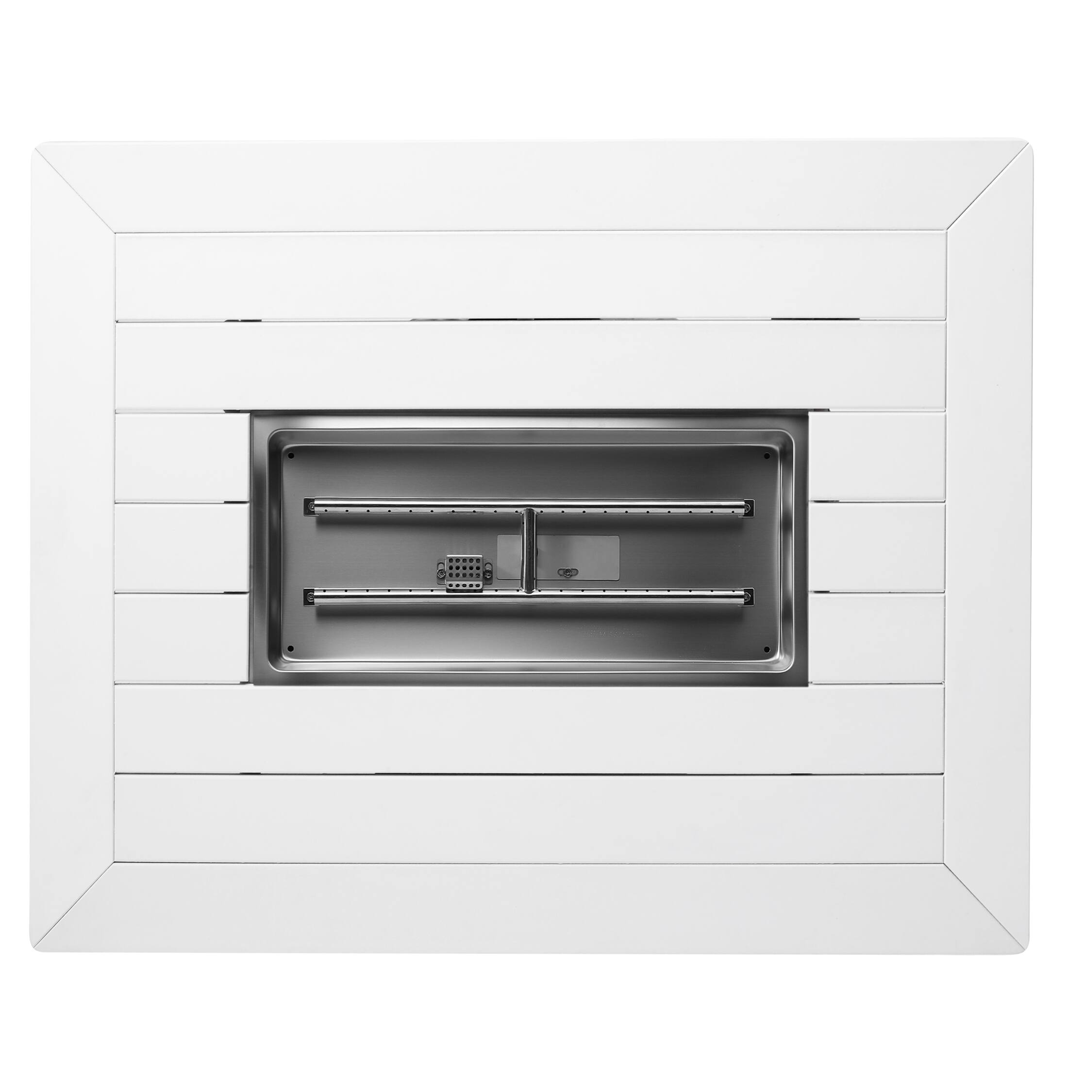 Alt View 2. WestinTrends - WestinTrends Helios 46" Modern Outdoor 55,000 BTU Patio Gas Propane Rectangle Deck Fire Pit Table - White.