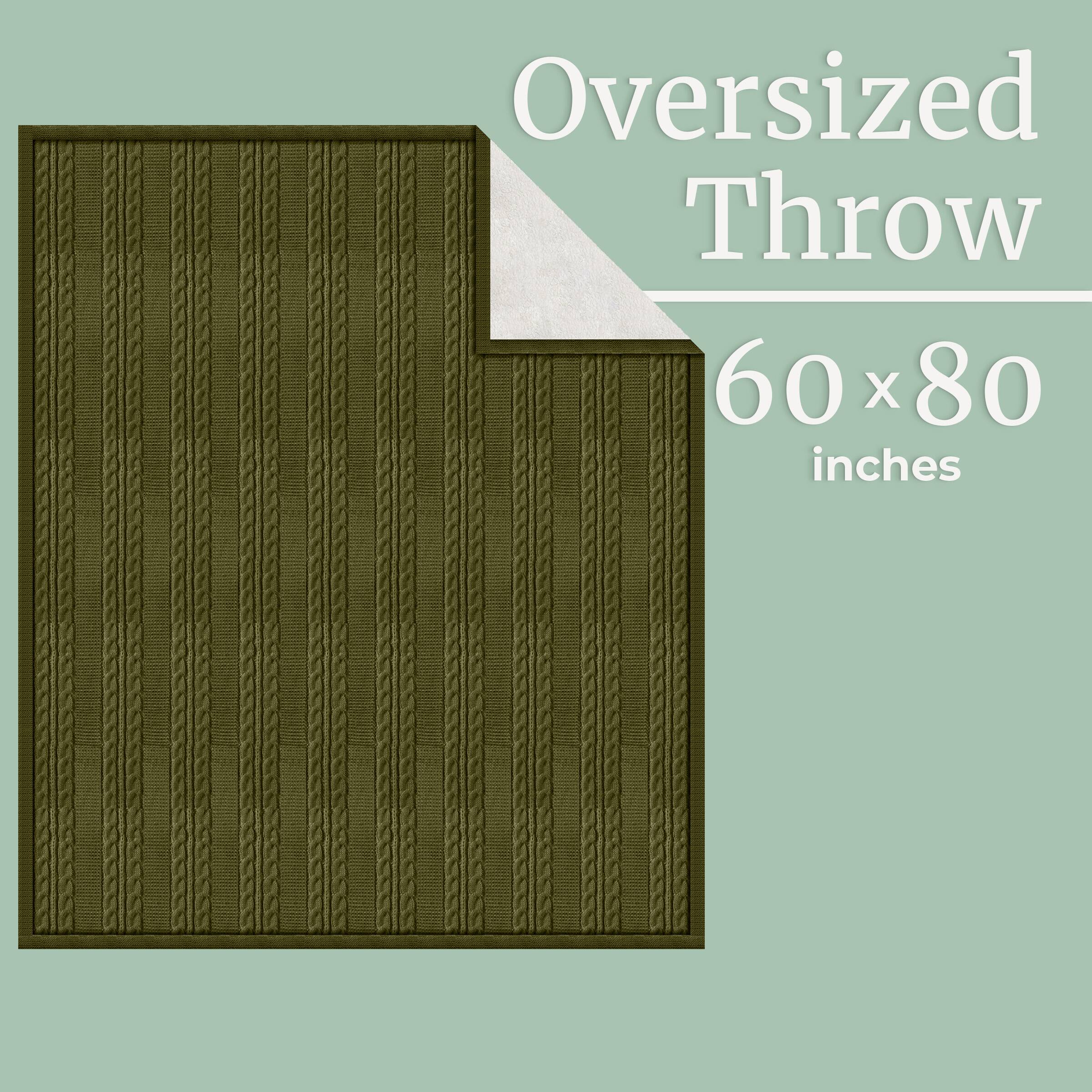 Oversized Throw  
60 x 80 inches