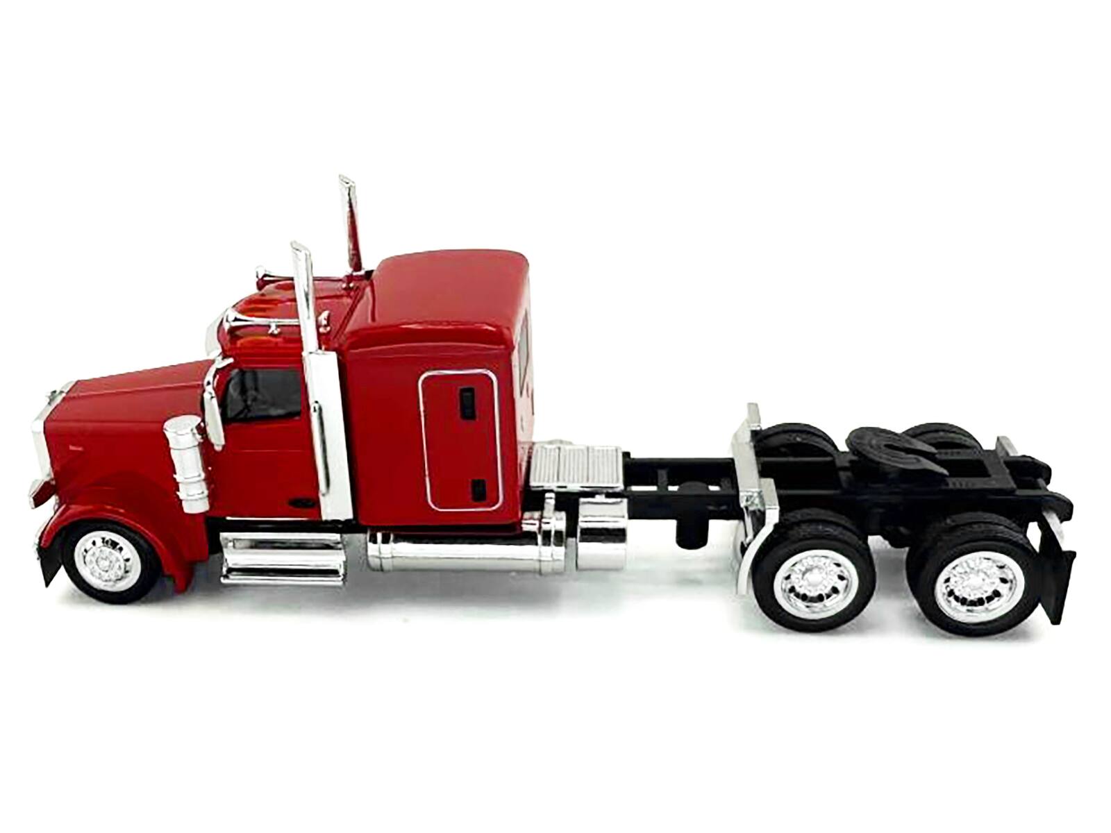 Alt View 1. HO Logistics Replicas - Peterbilt 589 Truck with 72 Inch Sleeper Red 1/87 (HO) Scale Plastic Model Car by HO Logistics.