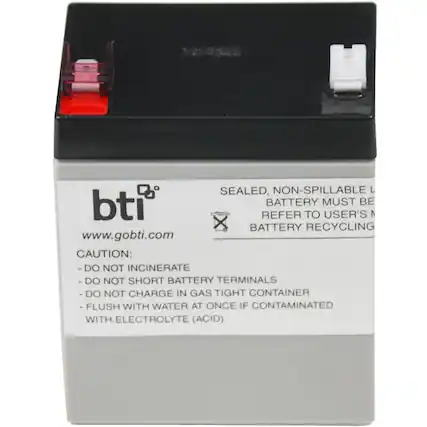 SEALED, NON-SPILLABLE LITHIUM BATTERY MUST BE REFERRED TO USER'S MANUAL FOR BATTERY RECYCLING www.gobti.com
CAUTION:
- DO NOT INCINERATE
- DO NOT SHORT BATTERY TERMINALS
- DO NOT CHARGE IN GAS TIGHT CONTAINER
- FLUSH WITH WATER AT ONCE IF CONTAMINATED WITH ELECTROLYTE (ACID)