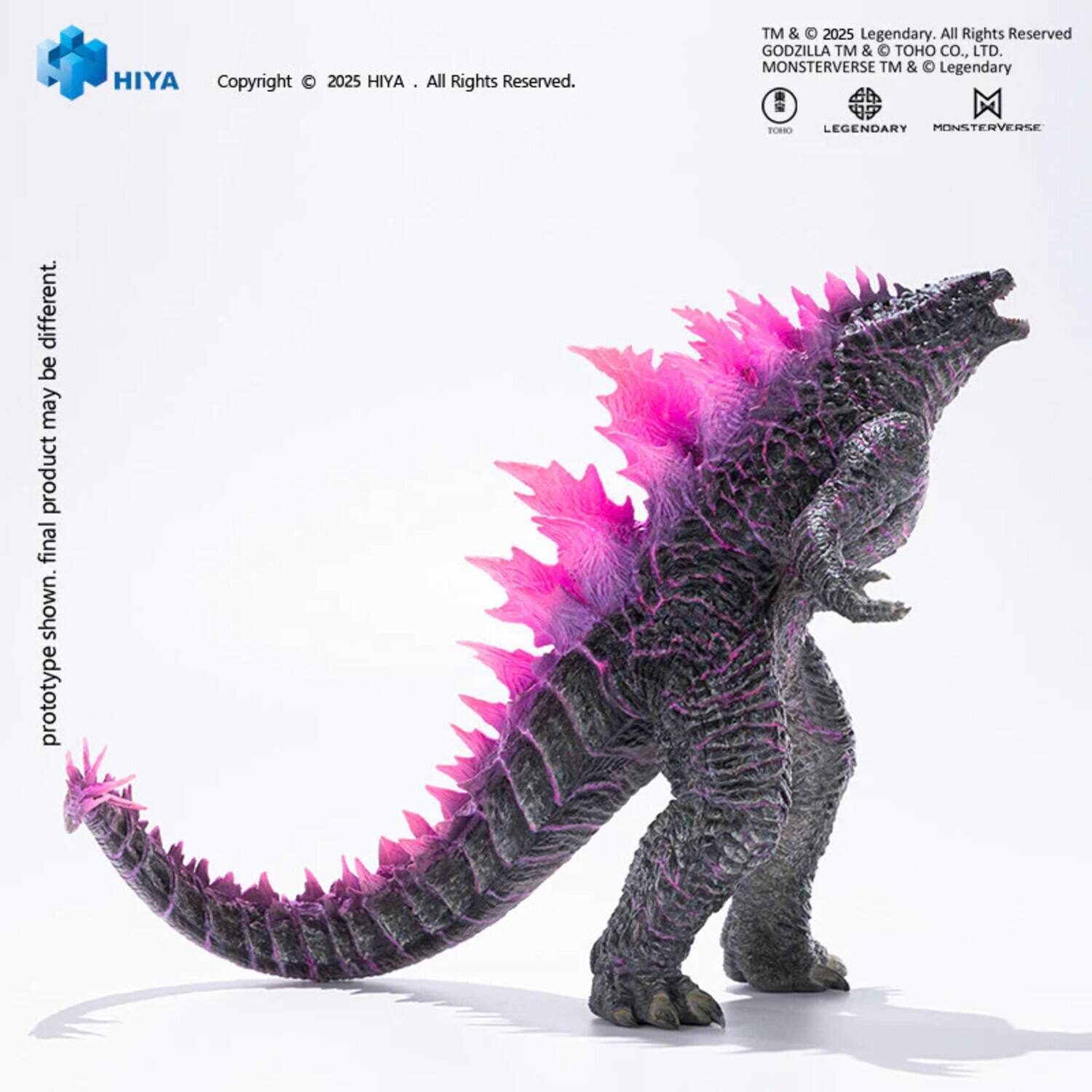HIYA  
Copyright © 2025 HIYA. All Rights Reserved.  
TM & © 2025 Legendary. All Rights Reserved.  
GODZILLA TM & © TOHO CO., LTD.  
MONSTERVERSE TM & © Legendary  

prototype may be different. final product may be different.