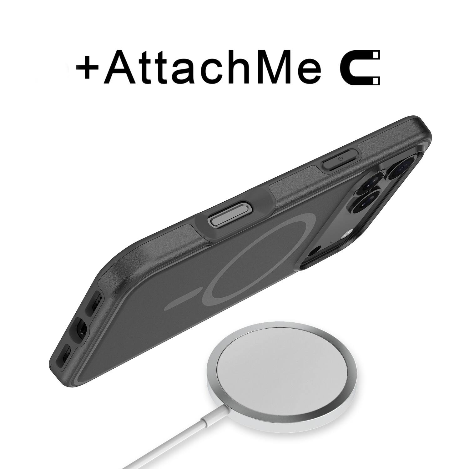 Alt View 1. Echelon - echelon Fuse Series w/ MagSafe Case for Apple iPhone 17 Pro - Black - Black.