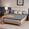 Bestier - 4-Inch Bamboo Fiber Mattress Topper with Bamboo Charcoal Gel Memory Foam, Queen Size - Dark Gray
